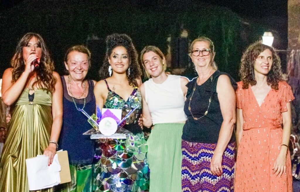 Sfilata moda upcycling Frasso Sabino